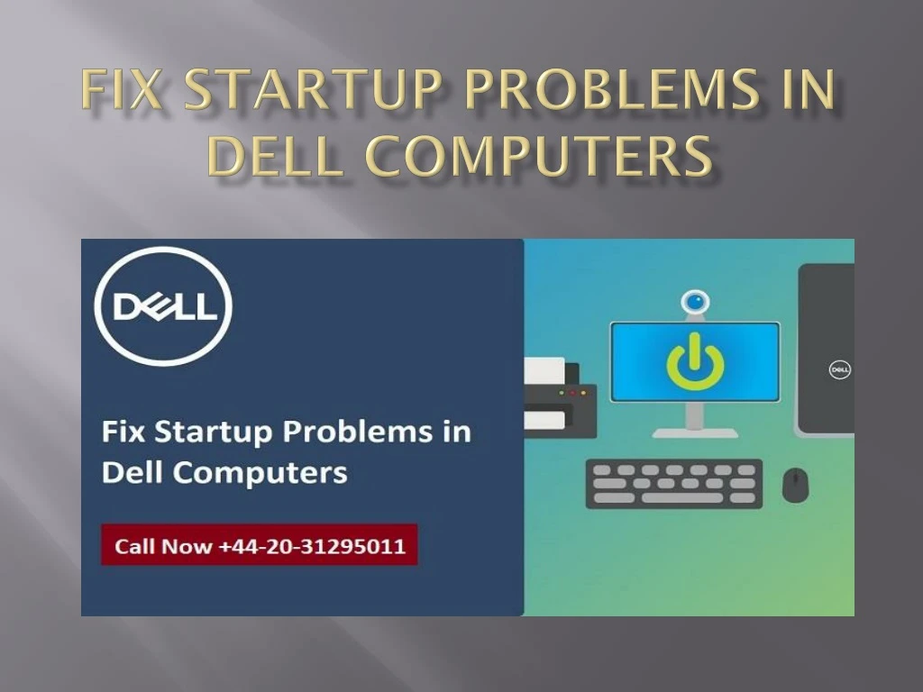 fix startup problems in dell computers