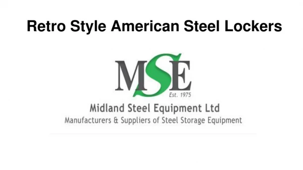 Retro Style American Steel Lockers