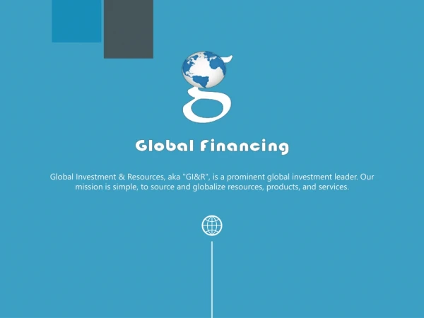 Global Financing - A Multinational Organization
