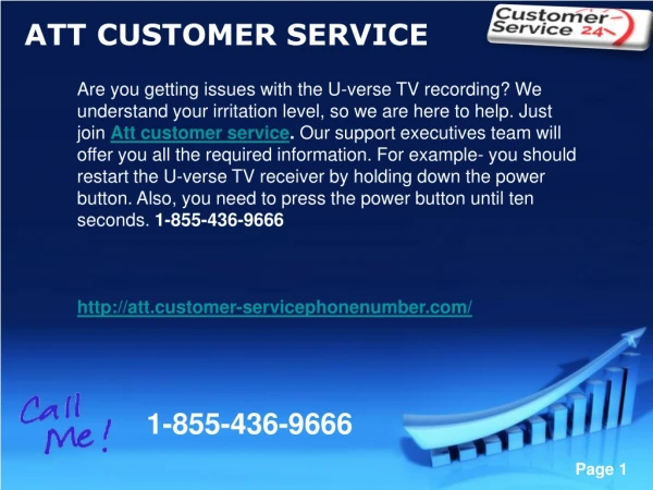 Get the best solution to fix U-verse TV recording issues via Att Customer Service 1-855-436-9666