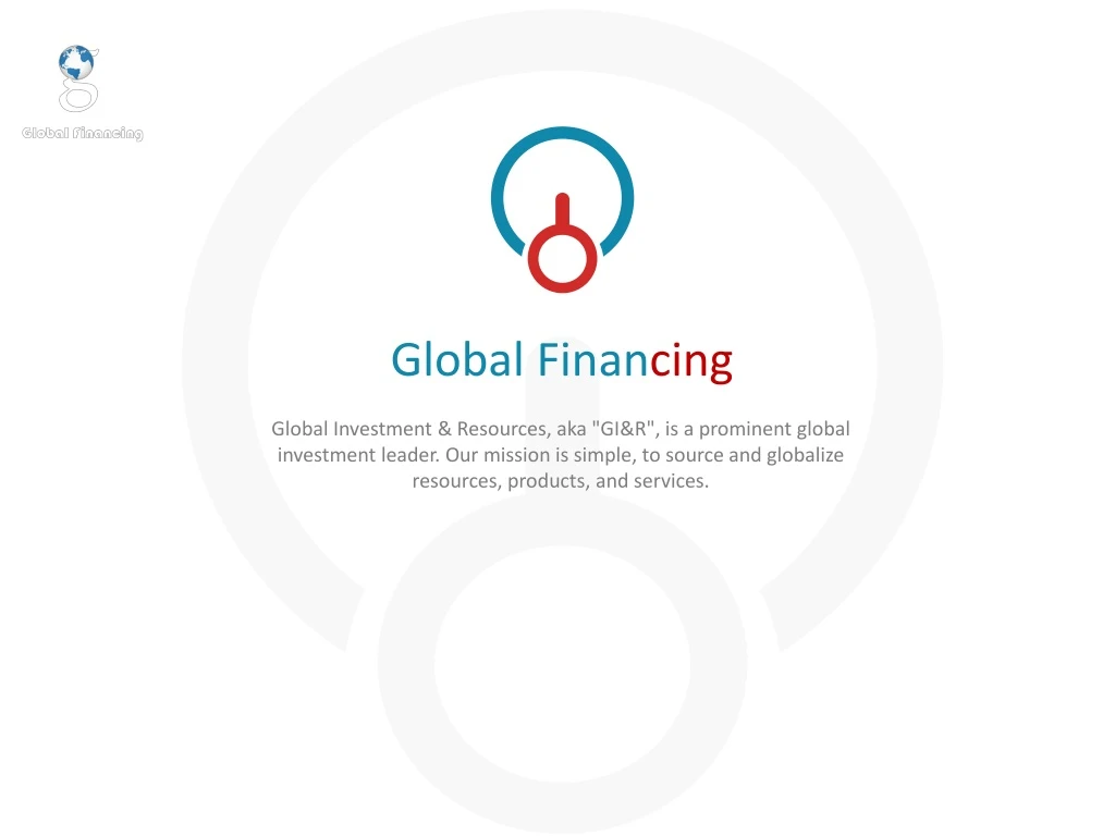 global financing