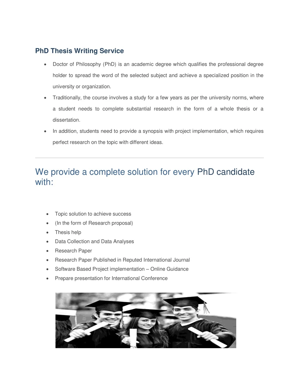 phd thesis writing service