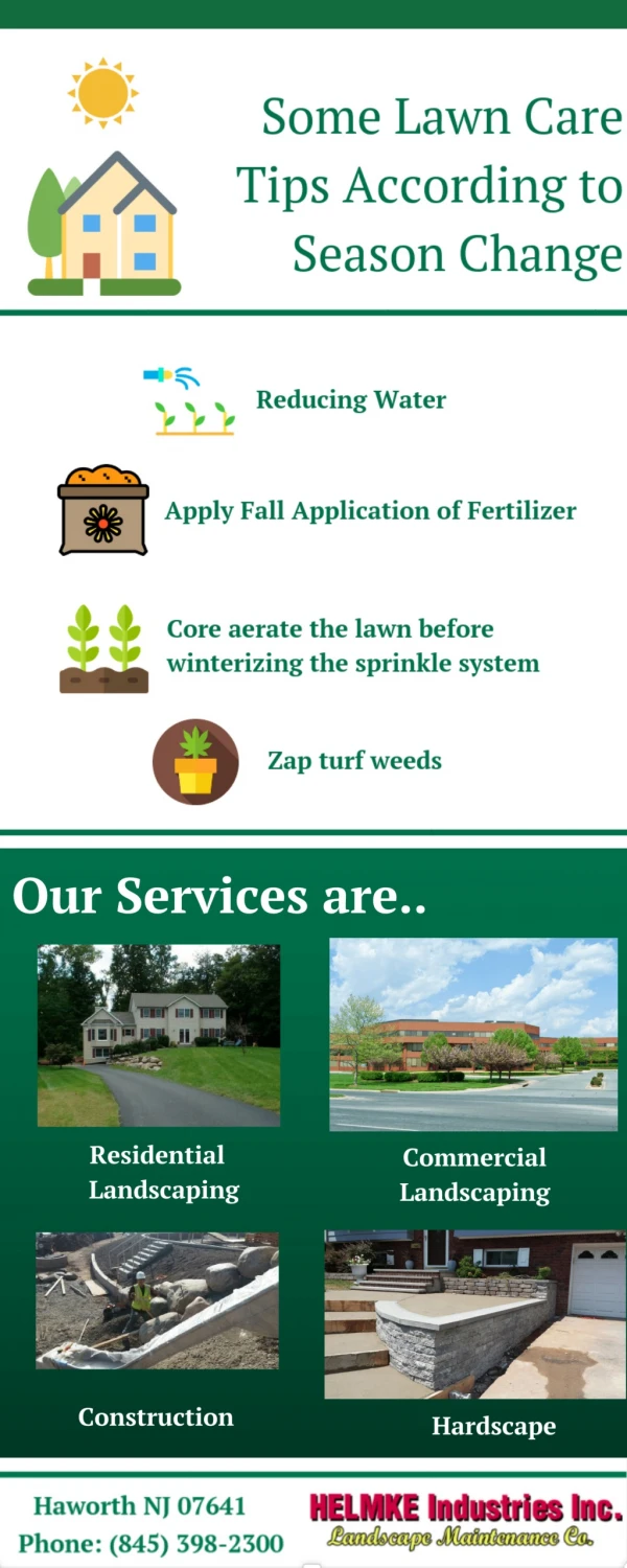 Some Lawn Care Tips According to Season Change
