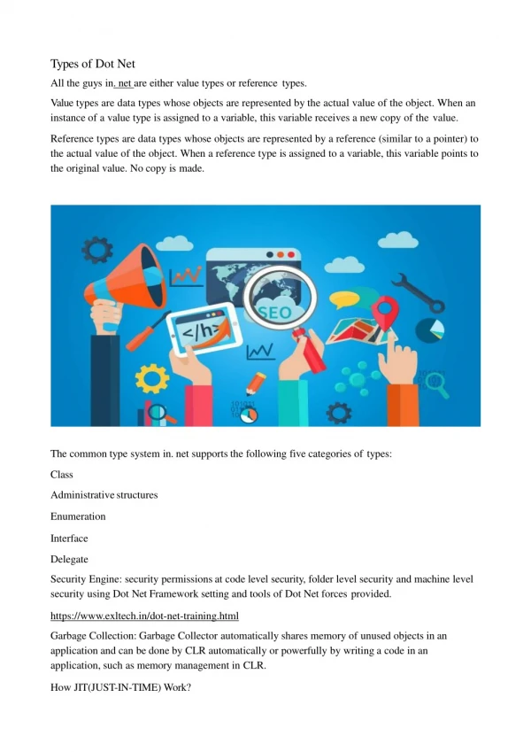 Types of Dot Net