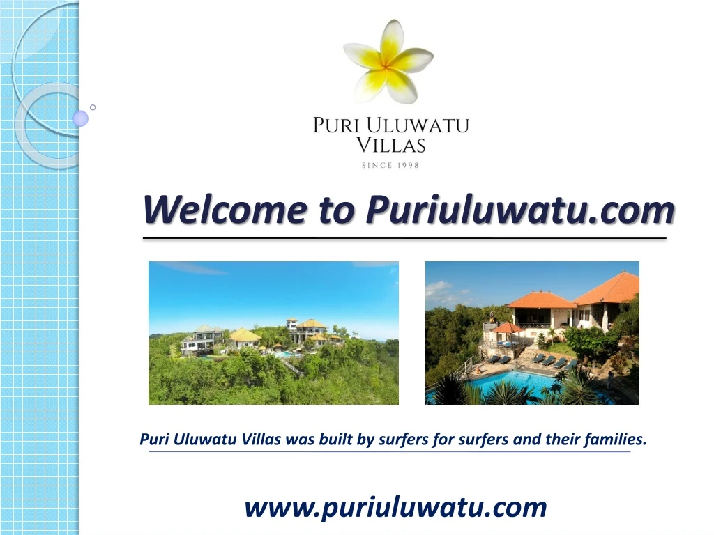 welcome to puriuluwatu com