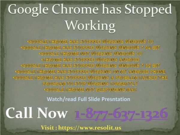 Fix Unfortunately Google Chrome {Browser}has Stopped Working Need Help