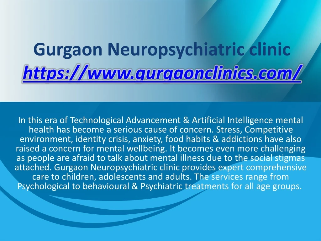 gurgaon neuropsychiatric clinic https www gurgaonclinics com