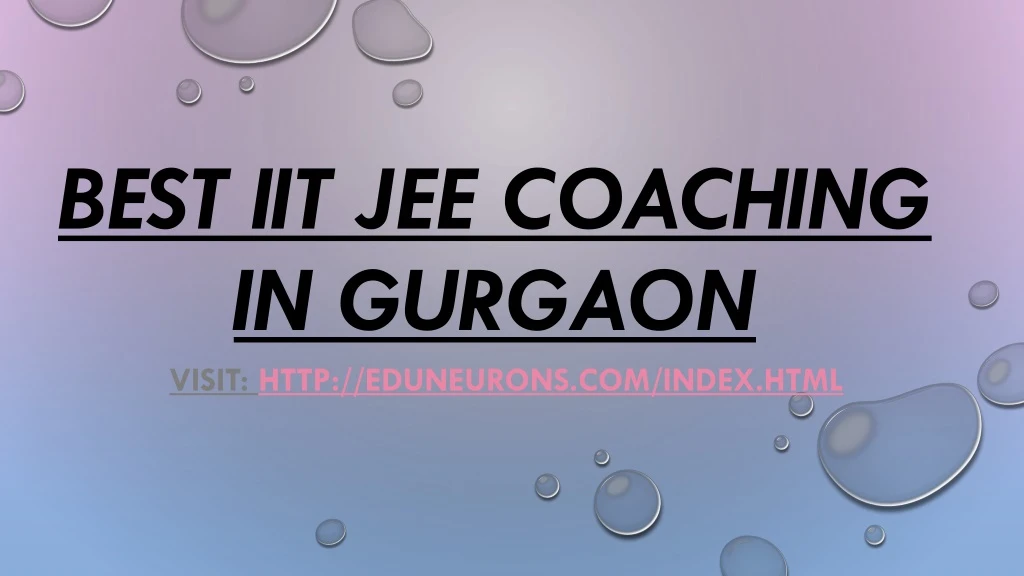 best iit jee coaching in gurgaon