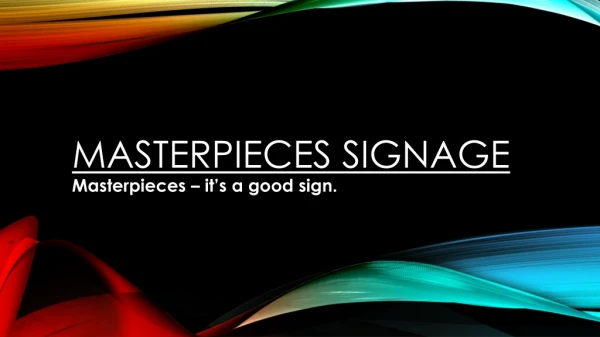 Sign Boards for Business | Masterpieces Signage