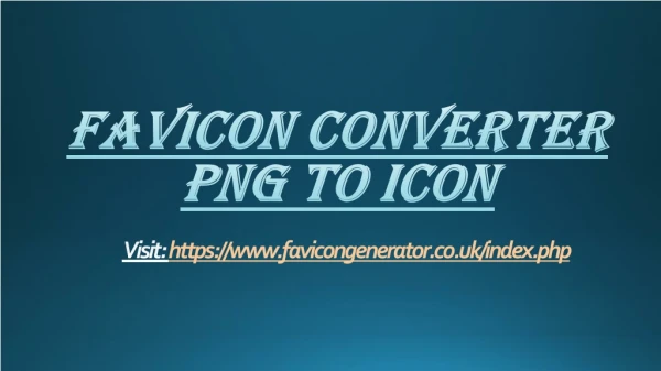 Favicon converter png to icon