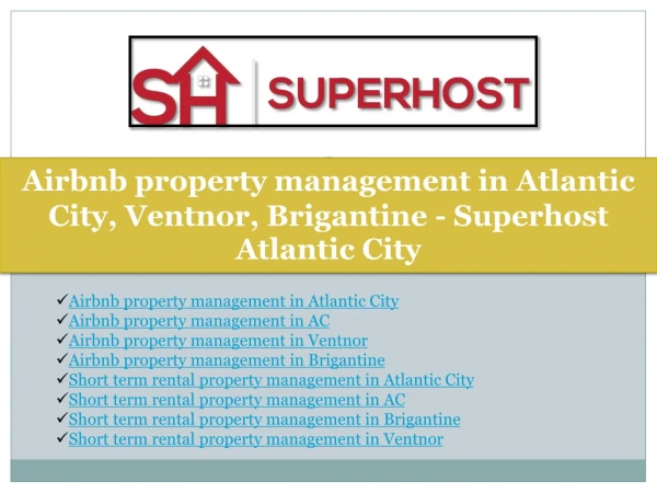 Airbnb property management in AC