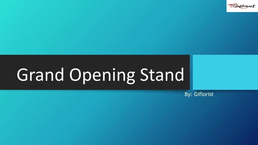 grand opening stand
