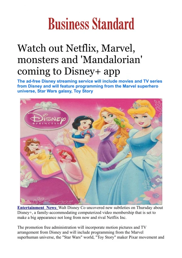 Watch out Netflix, Marvel, monsters and 'Mandalorian' coming to Disney app
