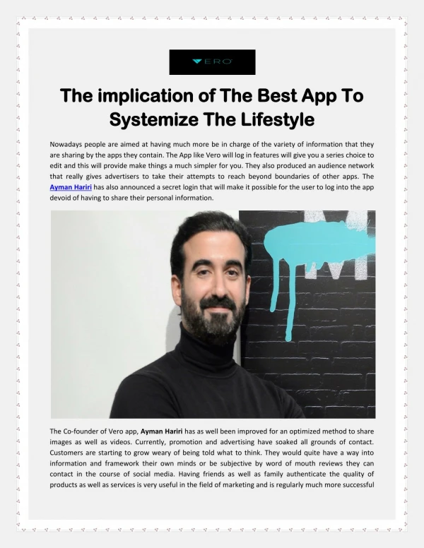 The implication of The Best App To Systemize The Lifestyle
