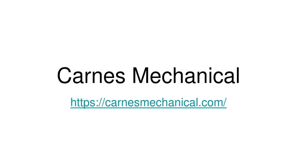 c arnes mechanical