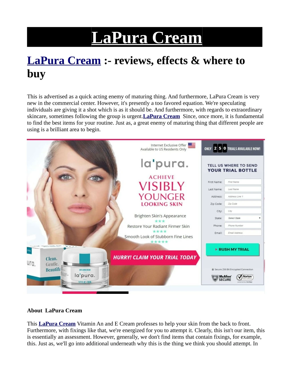 lapura cream