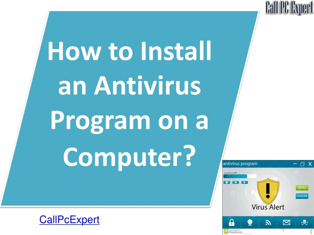 how to install an antivirus program on a computer
