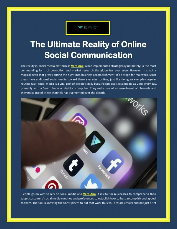 The Ultimate Reality of Online Social Communication