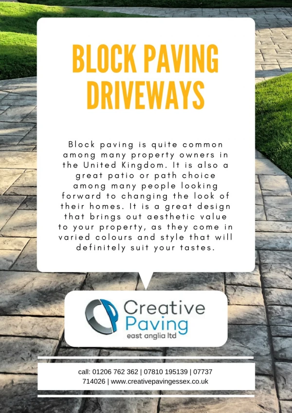 Block Paving Driveways