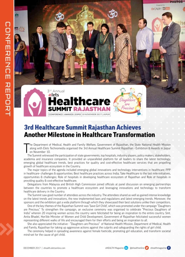 3rd Healthcare Summit Rajasthan