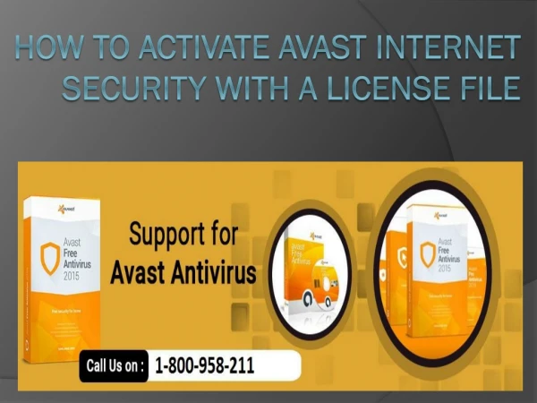 How To Activate Avast Internet Security With A License File