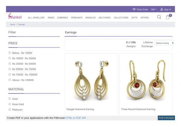 Earrings Designs Online India