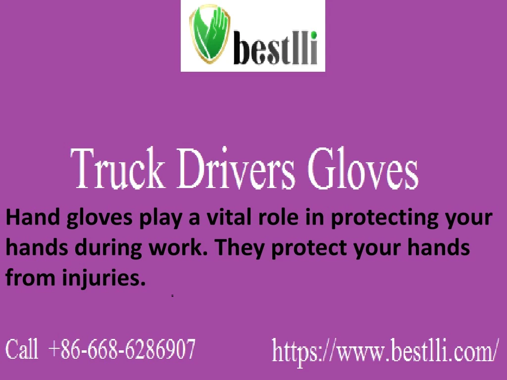 hand gloves play a vital role in protecting your
