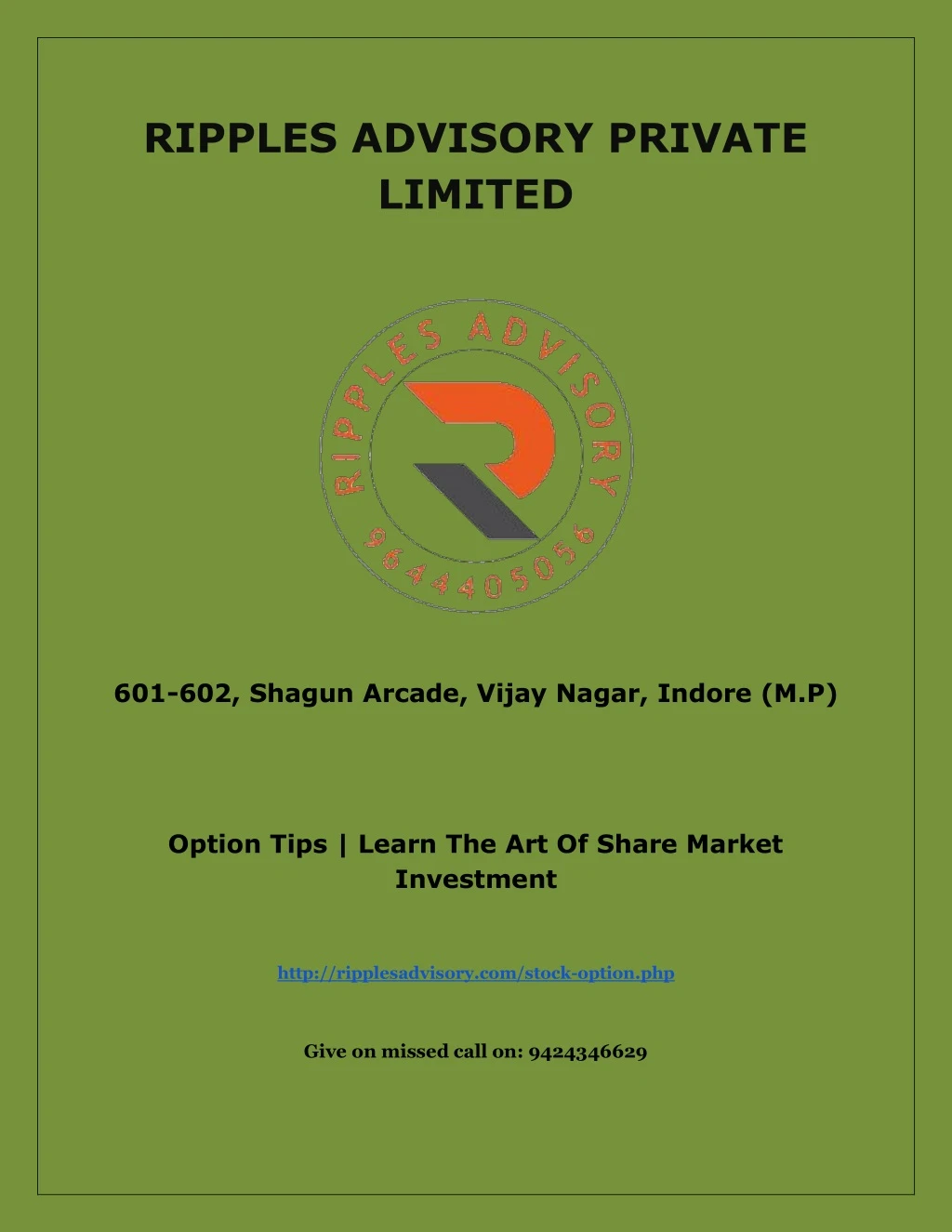 ripples advisory private limited
