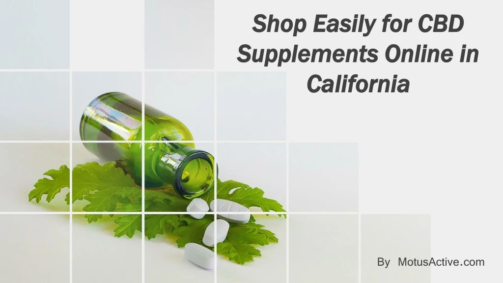 shop easily for cbd supplements online