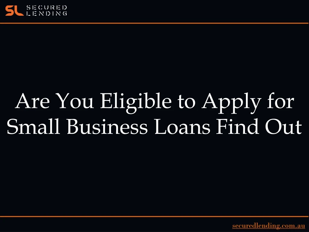 are you eligible to apply for small business