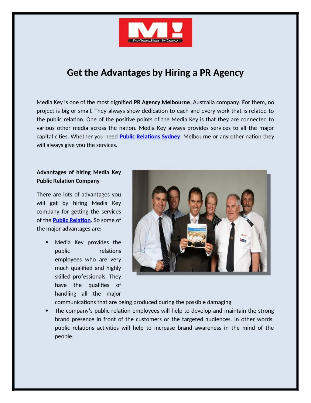 get the advantages by hiring a pr agency