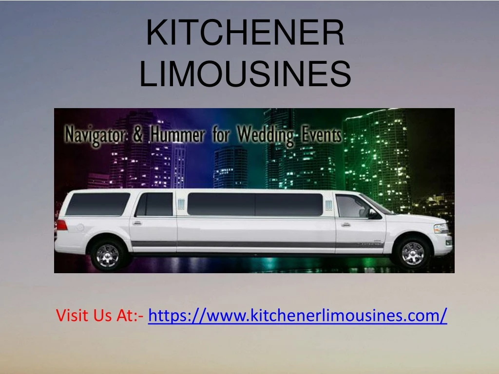 kitchener limousines