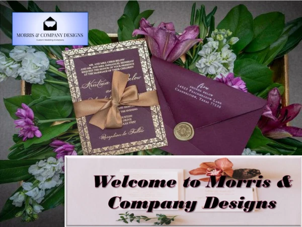 Welcome to morris & company designs