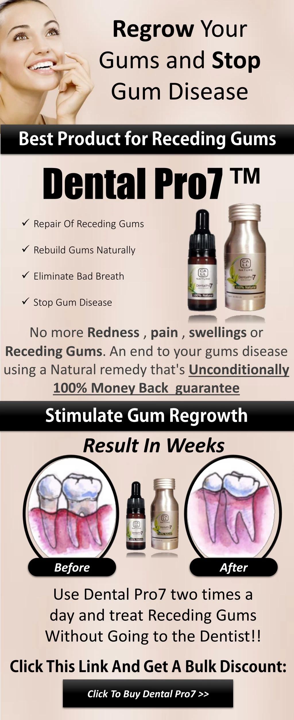 regrow your gums and stop gum disease