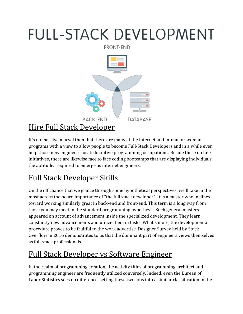 hire full stack developer