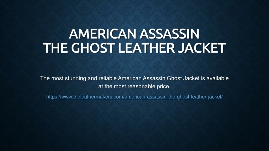 american assassin the ghost leather jacket