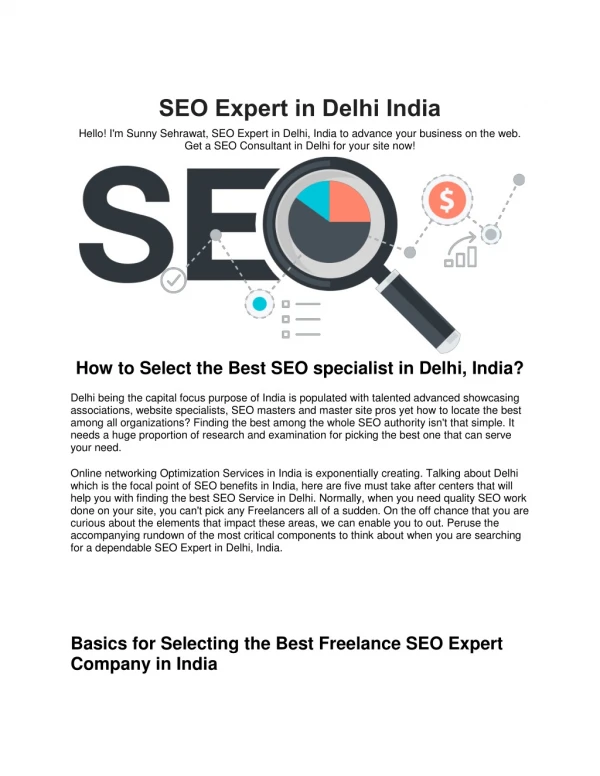 SEO Expert in Delhi