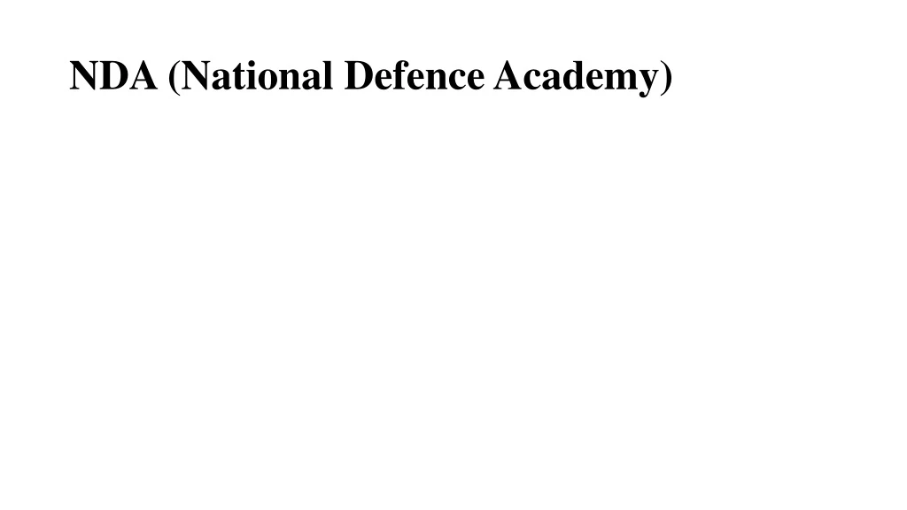 nda national defence academy