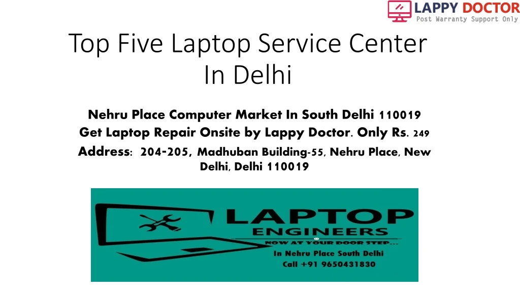 top five laptop service center in delhi