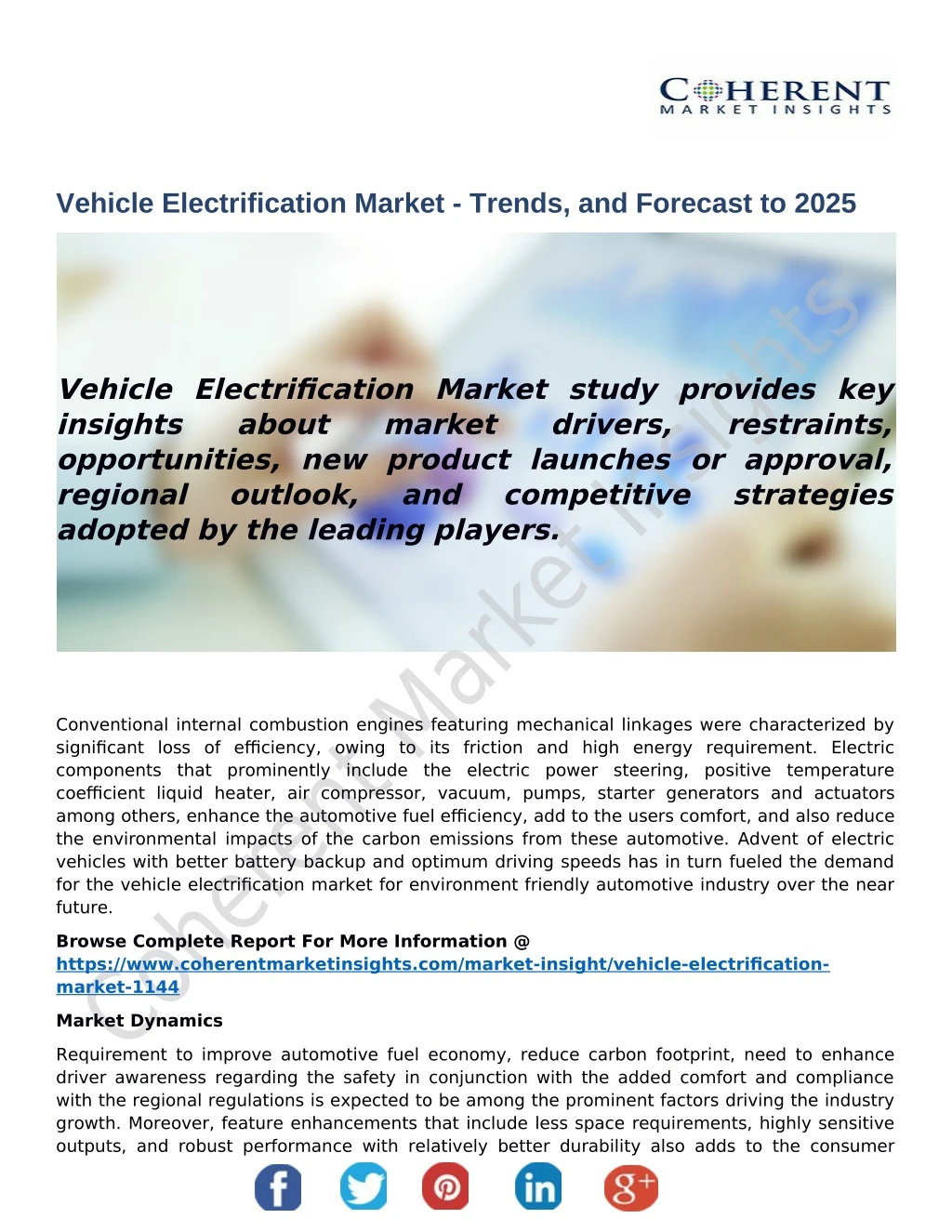 vehicle electrification market trends