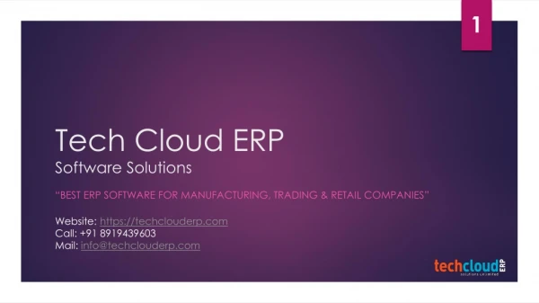 Cloud ERP Software Development Company in India