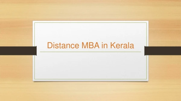 Distance Education Courses | Distance MBA in Kerala - MIT School of Distance Education