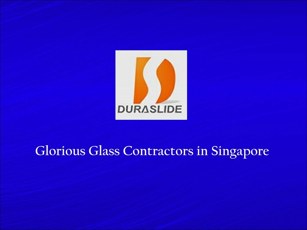 glorious glass contractors in singapore