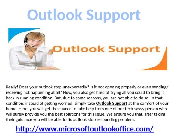 Via Microsoft Outlook Support fix common issues of outlook