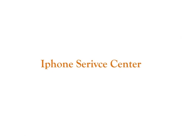 Iphone Service Center in Chennai