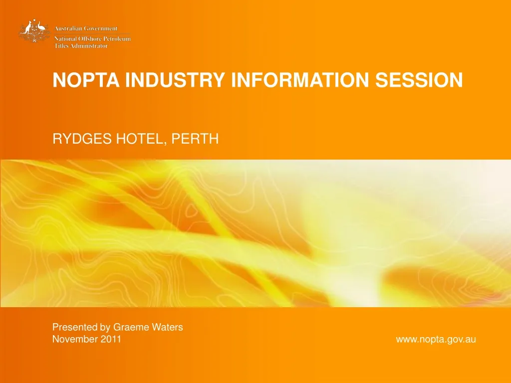 nopta industry information session