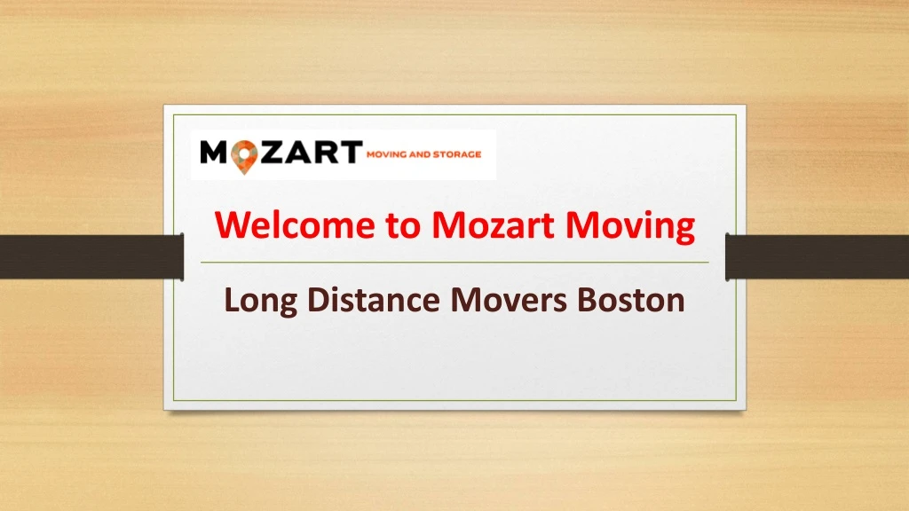 welcome to mozart moving