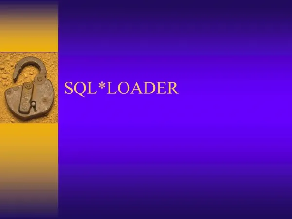 SQLLOADER