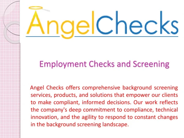 Employment Checks and Screening