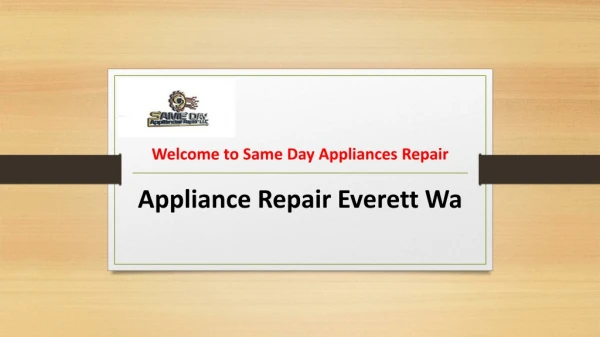 appliance repair everett wa